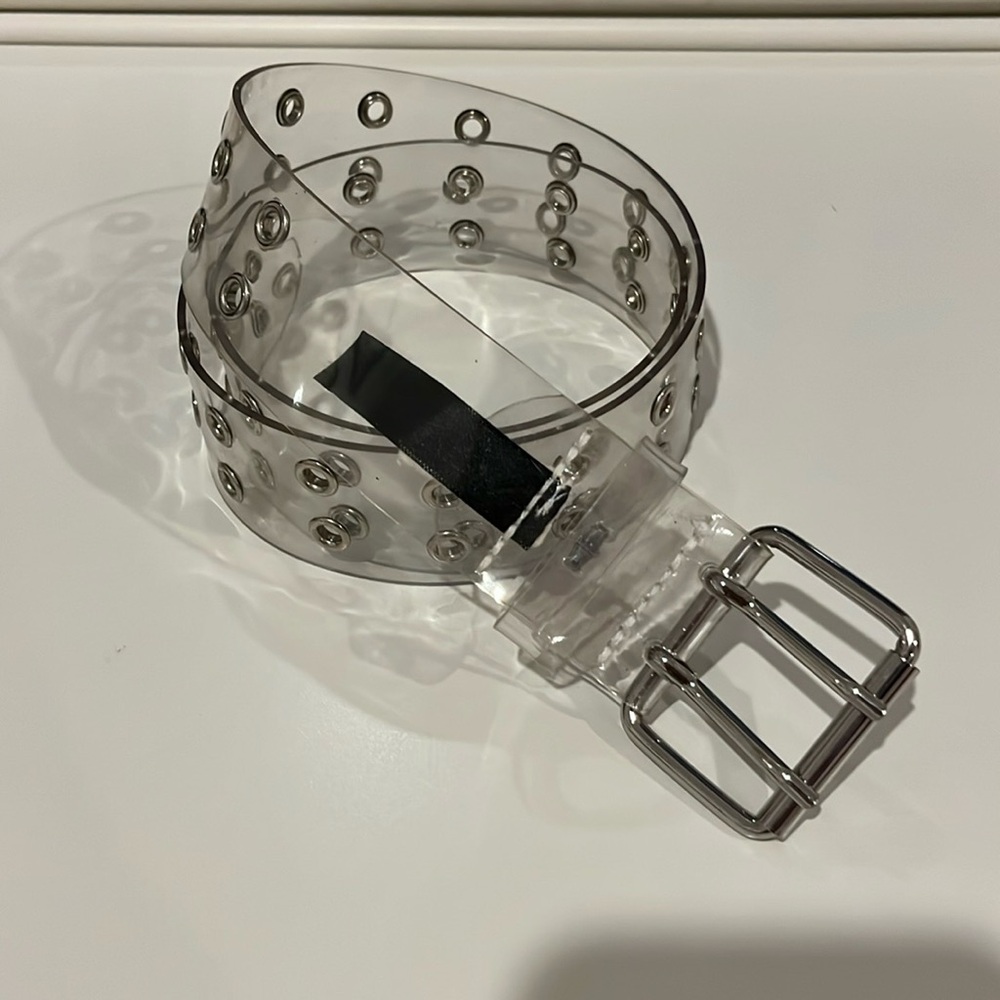 Clear Double Grommet Belt